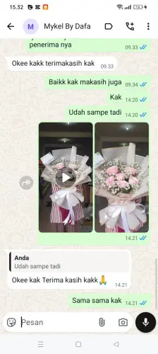 Testimonial Buket Bunga cimanuk