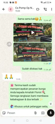 Testimonial Papan Bunga cimanuk