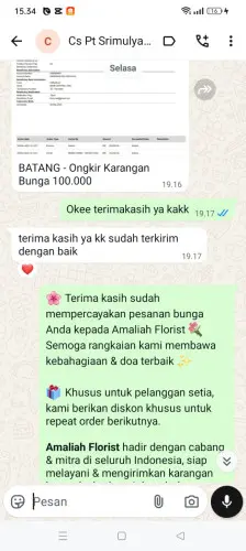 Testimonial Papan Bunga cimanuk