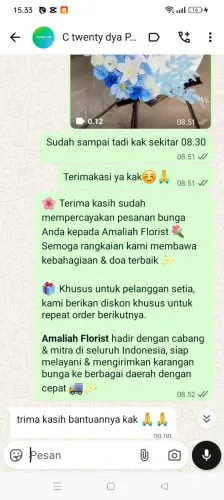 Testimonial Standing Flower cimanuk